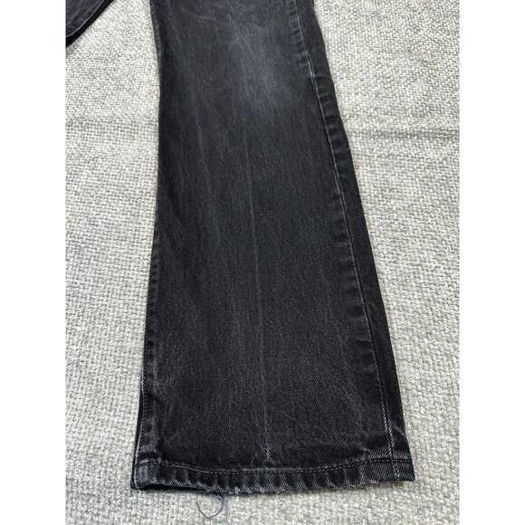 Levis 501 Mens 33x32 Black Faded Straight Leg Button Fly - Picture 3 of 16
